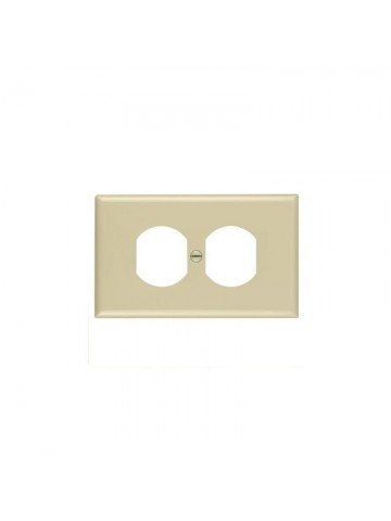 TAPA TOMA DOBLE PVC BEIGE